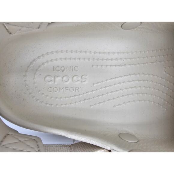 Crocs Unisex M/8 W/10 Duet Max II 2 Clog Stucco Beige Casual Sandal - Picture 2 of 7